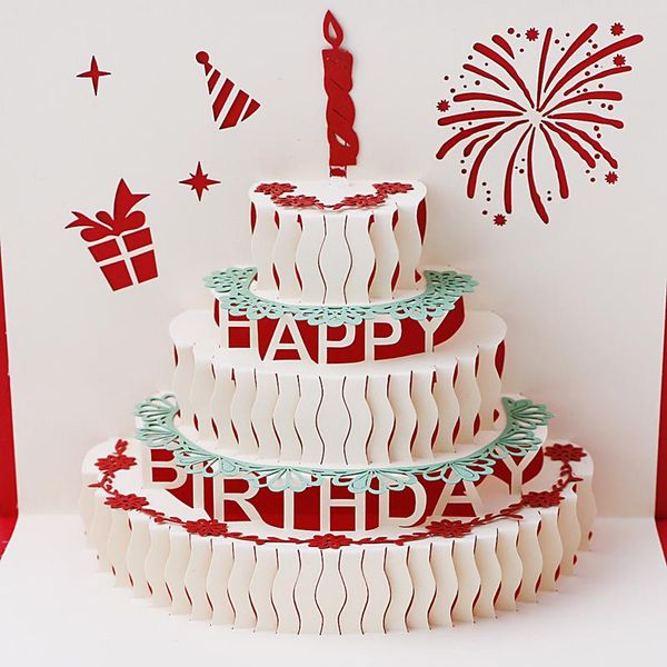 

greeting cards 3d up card handmade birthday valentine christmas wedding invitation