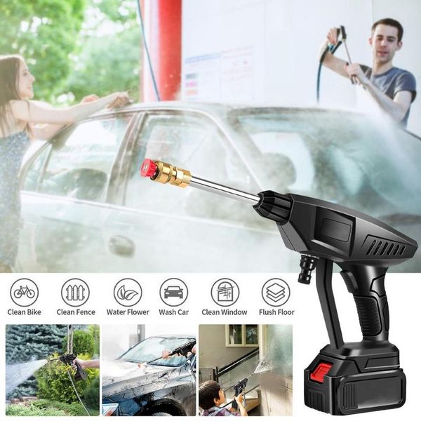 

water gun & snow foam lance 15000mah portable wireless car washer high pressure wash multifunctional cleaning tool