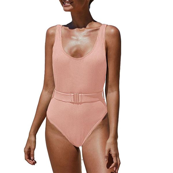

the summer u-neck one-piece swimsuit one piece swim suits no steel support with chest pad two-piece