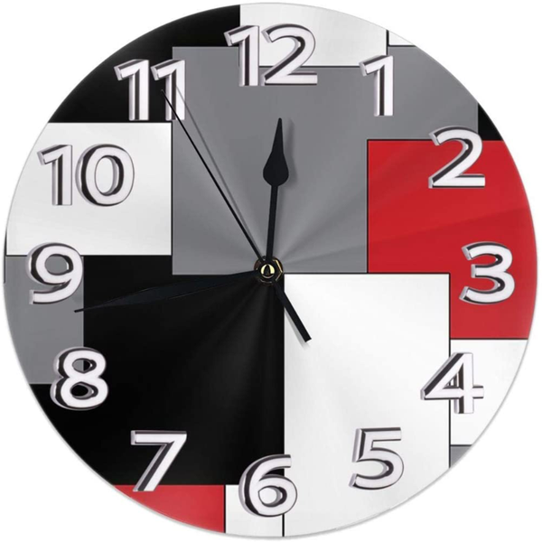 

wall clocks abstract colorÂ -Â silentÂ clockÂ -Â 9.8"Â decorativeÂ framelessÂ clockÂ batteryÂ operatedÂ -Â contemporaryÂ creativeÂ clockÂ round