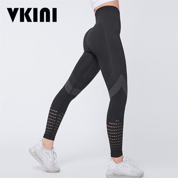 

sports leggings high waist women's tights fitness gym pants seamless push up jegging outwear licras deportiva de mujer 211218, Black