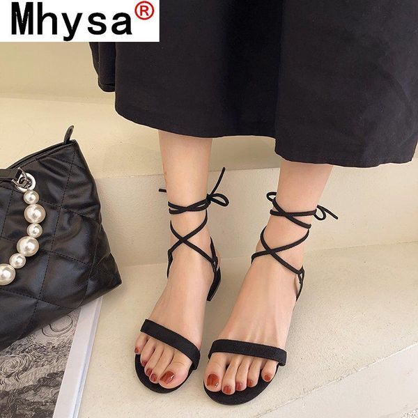 

fashion women's shoes flat sandals open toe solid color lace-up beach summer comfortable, Black