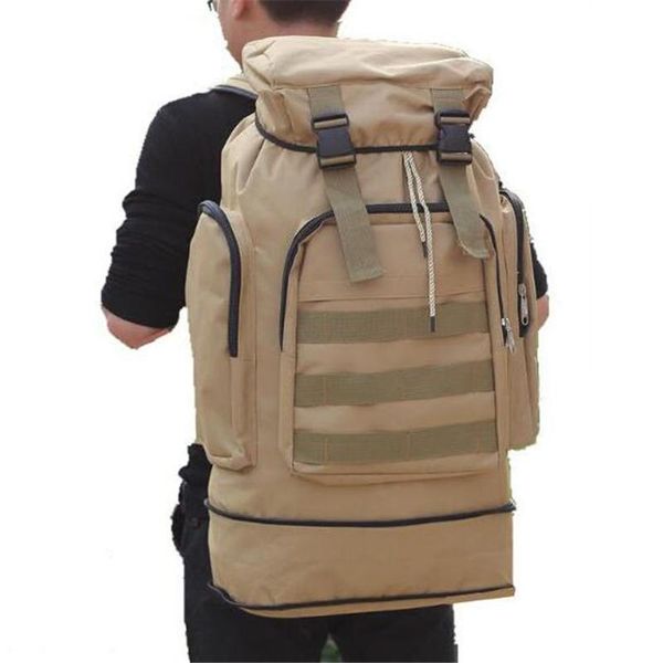

backpack large capacity canvas rucksack with retractable bottom fashion women men's travel bag student school