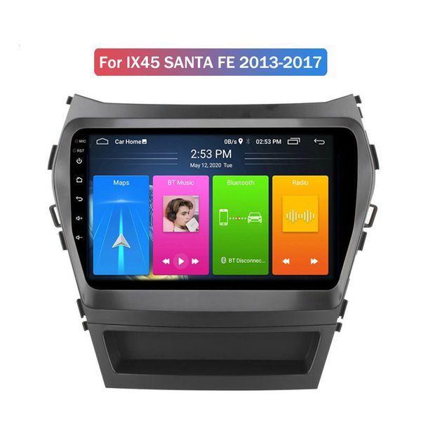 Android Car DVD Player GPS Navegação para Hyundai IX45 Santa Fé 2013-2017 Rádio Multimedia Sistema