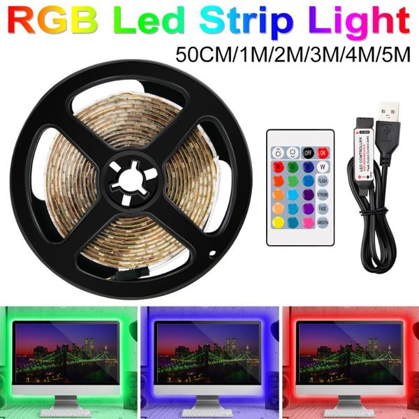 

strips light led strip rgb lamp tape rgbw 5v usb tv backlight white neon ribbon band 0.5 1 2 3 4 5m