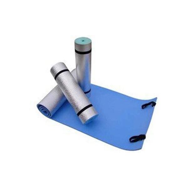 

outdoor pads portable dampproof camping yoga pad mat with foil (blue)