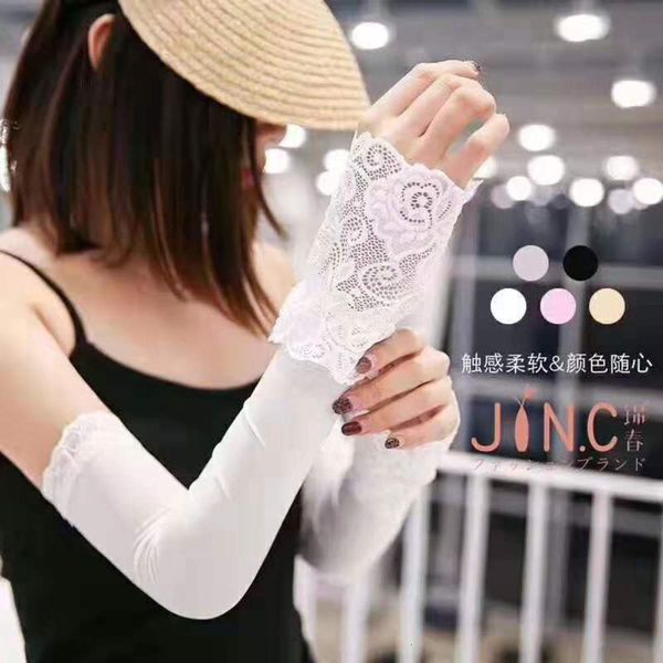 

summer ice sunscreen goddess sleeve long lady silk arm ultraviolet lace lady glove