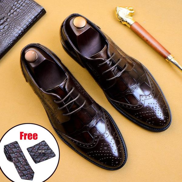

dress shoes phenkang mens formal genuine leather oxford for men black 2021 wedding laces brogues