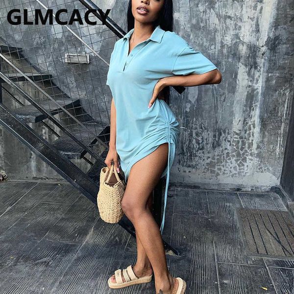 

short sleeve henley neck shirt dress casual solid dresses 210702, Black;gray