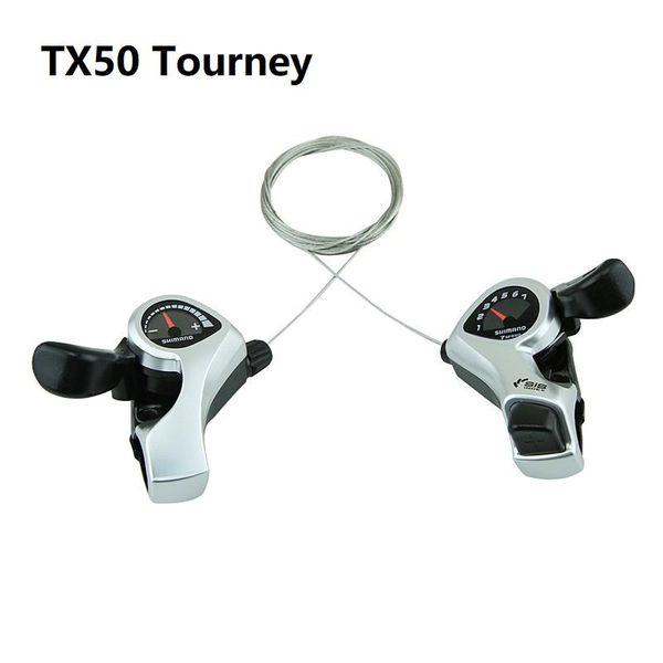 

bike derailleurs for tx50 tourney sis sl-tx50 bicycle shift lever 3v left 6v right 7v 18 21 speed pair shifters gear cable 3*6s 3*7s
