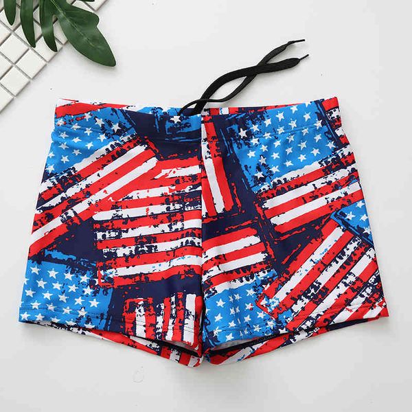 

yuke swimming trunks flat angle men' swimming trunks large size quick drying printing spring loose swimming shorts equipment, Red;black