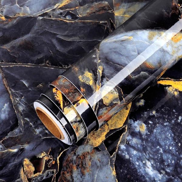 

wallpapers marble self adhesive wallpaper decorative sticky paper decals waterproof heat resistant kitchen counter stickers wall papers