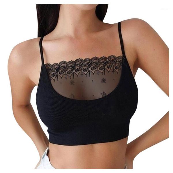 

bustiers & corsets women chest crop intimates lace patchwork bra seamless bras bustier wrap tube bandeau camisoles spaghetti s, Black;white