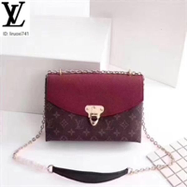

brand designer luxury tk22 m43713 burgundy leather presbyopia flap shoulder bag women handbags iconic bags handles shoulder bags totes c