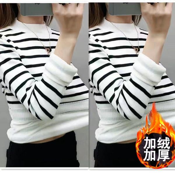 

woman tshirts women's winter turtleneck t-shirt ropa mujer camisetas, White