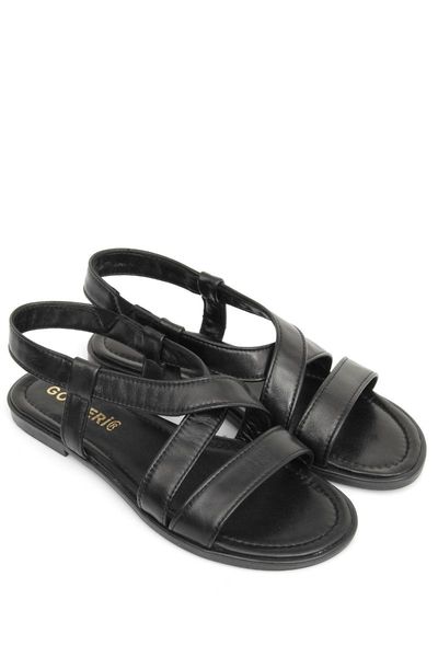 

sandals genuine leather black women 's 64004