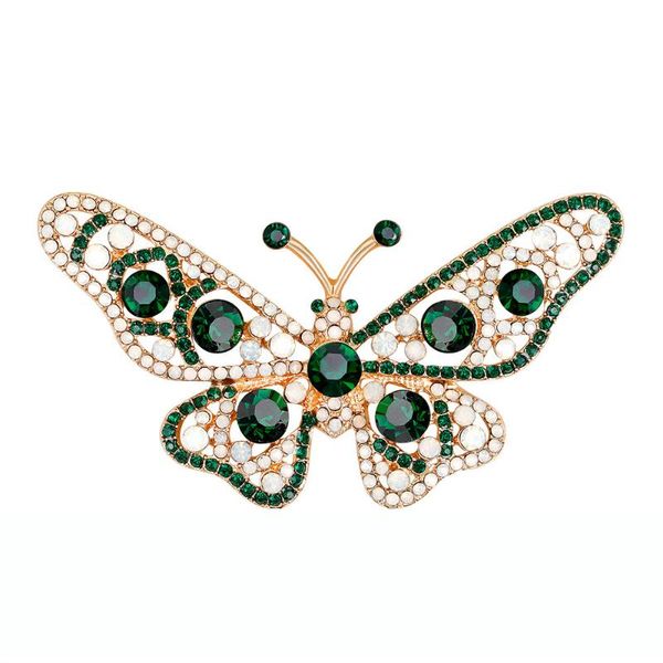 

pins, brooches fashion multicolor crystal brooch retro butterfly gifts party, Gray