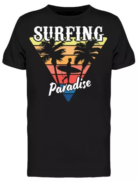 

Colorful Surfing Paradise Tee Men's -Image by Shutterstock, White;black