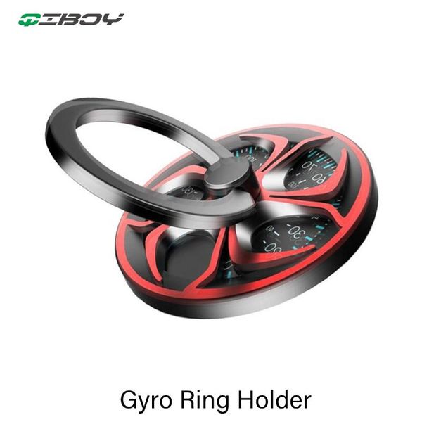 

gyro finger for your mobile cellphone hand spinner rotary rotation metal grip expanding desk stand phone cell mounts & holders