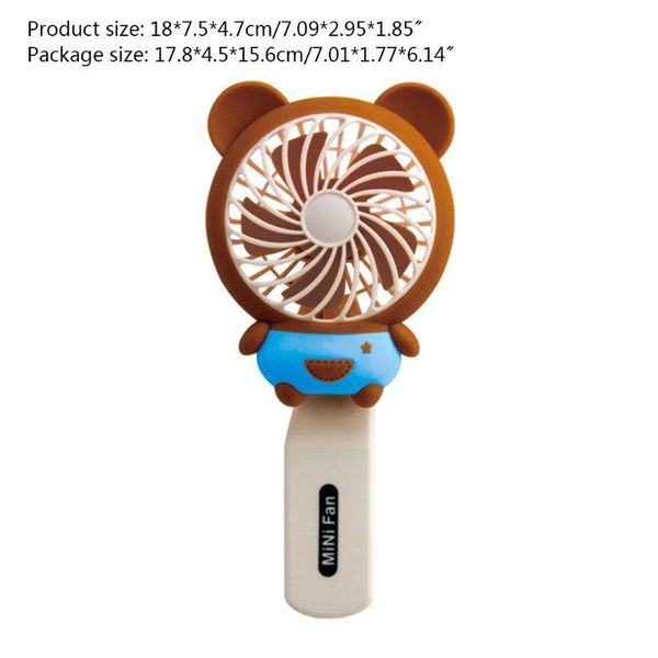 

electric fans bear mini portable fan usb charging foldable cooling air cooler 35eb