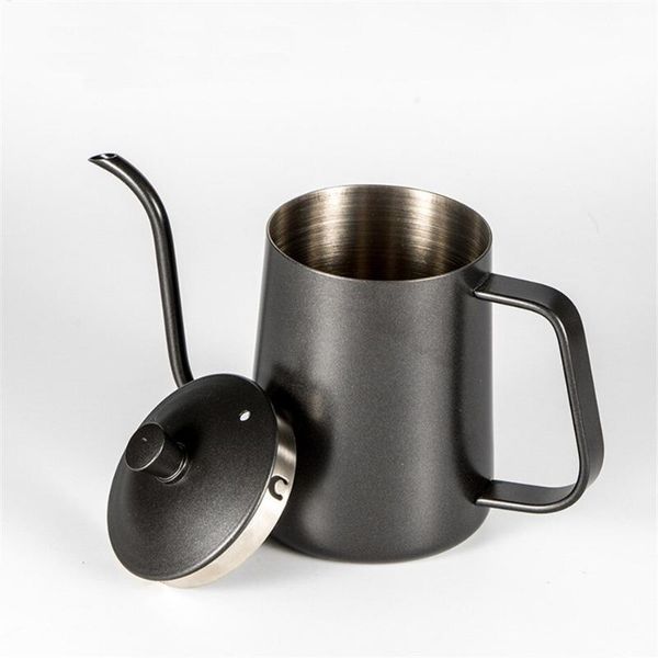 

coffee pots long narrow spout tea pot gooseneck drip kettle 304 stainless steel with lid