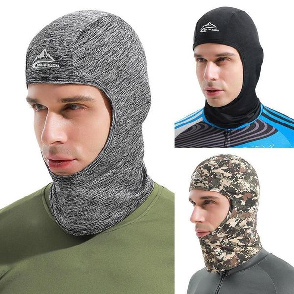 

cycling caps & masks ice fabric bike cap headwear anti-uv sunshade face headgear hat riding bicycle sports bandana scarf sunscreen z1a8, Black