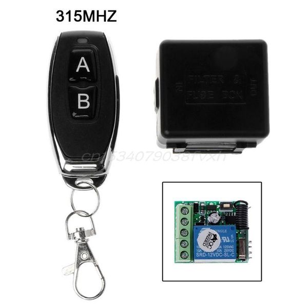 

remote controlers control wireless switch 12v 315mhz 1ch relay receiver module rf transmitter