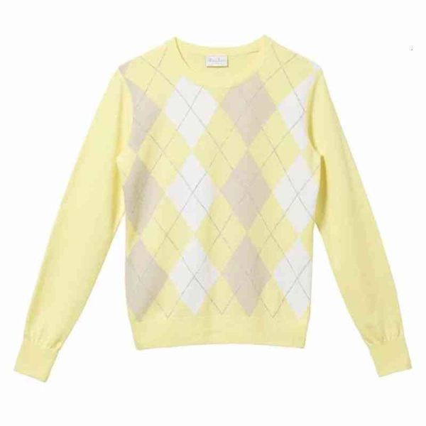 

two piece dress autumn and winter golf clothes ladies warm sweater elegant fashion sports ktuv, White