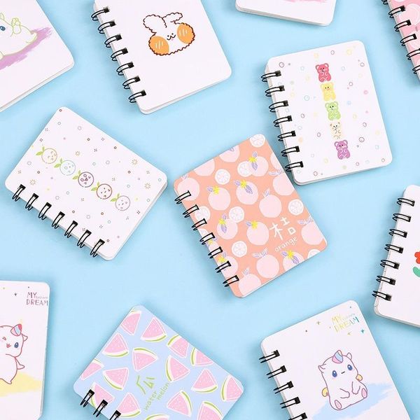 

dinosaur coil notebook student stationery planner creative notebooks novelty kawaii journal time management notepads, Purple;pink