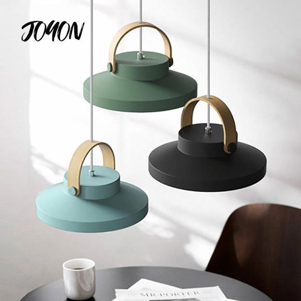 

pendant lamps nordic hanging lamp modern led lighting luminaire kitchen dining room suspension light imitation wood bar indoor fixture
