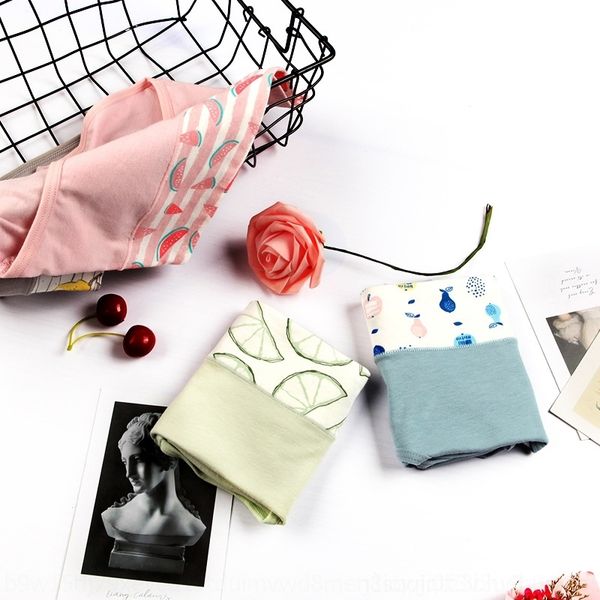 

glc high waisted panties breathable panties girls briefs underpants underpantswomen's cotton underwear cotton cartoon middle schoo wome, Red;black