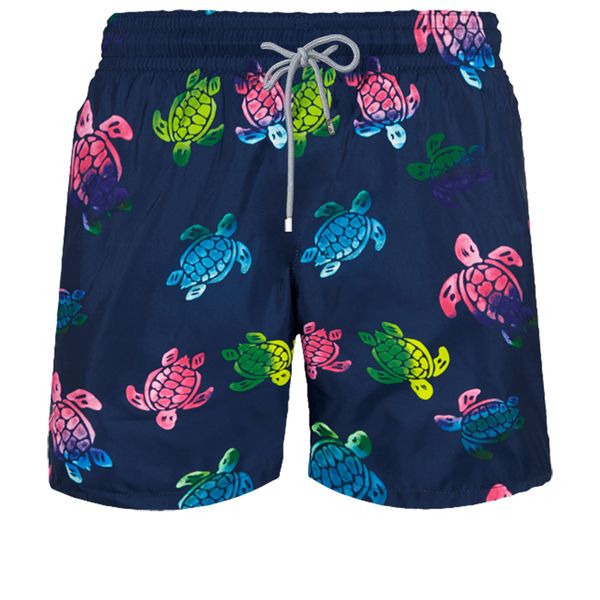 

vilebrequin spandex shorts men swimwear ultra-light and packable ronde des tortues aquarelle casual shorts 312t, White;black