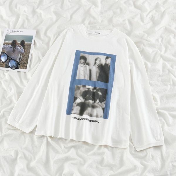 

women's t-shirt wholesale 2021 spring autumn fashion casual lady beautiful nice women woman female ol tshirt vt204, White