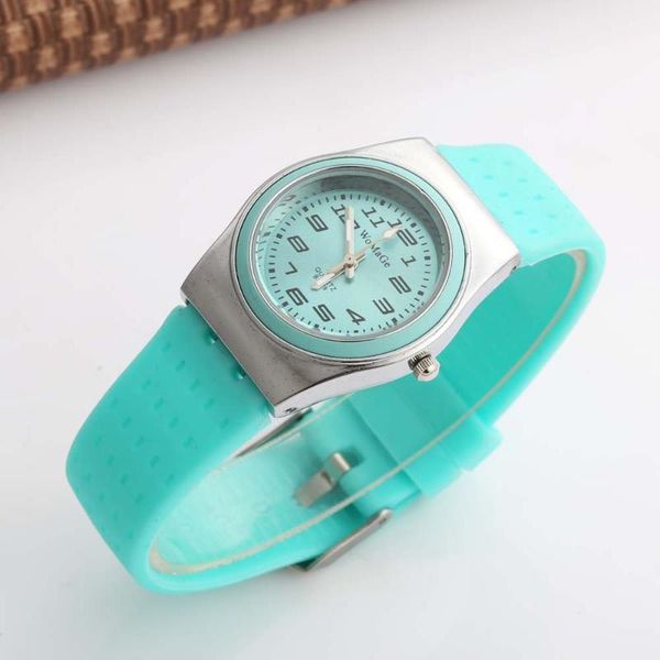 

wristwatches womage women watches relogio feminino fashion sports silicone ladies girls quartz wristwatch dames horloges, Slivery;brown
