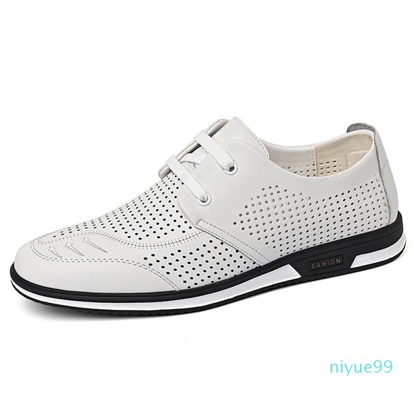 

without box 2021 fashion mens dress shoes for men casual designer shoe four colors cow leather white size euro 38-44, Black