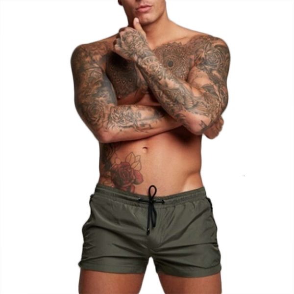 

shorts men's beach pants quick drying quarter shorts breathable waterproof sports casual, White;black