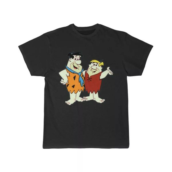

flintstones fred and barney short sleeve tee, White;black