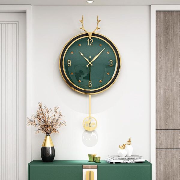 

nordic swingable silent wall clock modern design living room home decoration decor for decorative pendulum watch clocks
