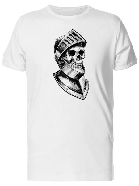 

Knight Skull Sketch Men's Tee -Image by Shutterstock, White;black