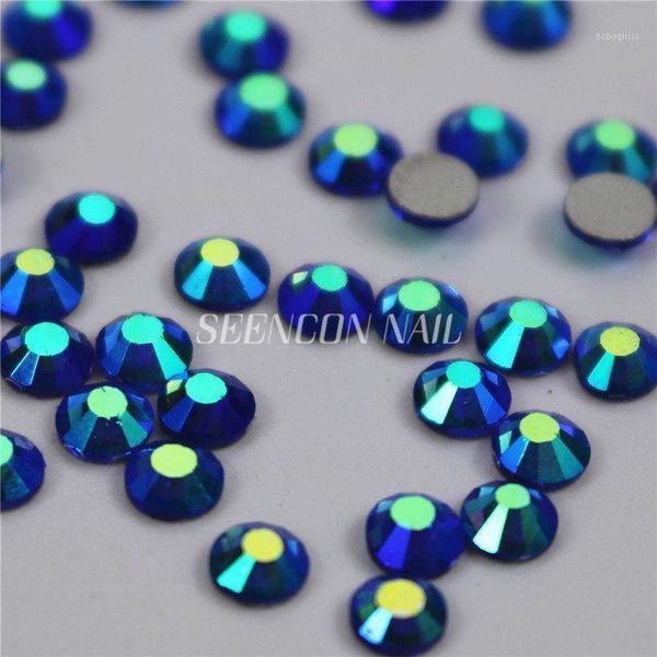 

1440pcs/lot light sapphire ab non fix flatback rhinestones for nails 3d nail art decoration glitter gems jewelry beads1, Silver;gold