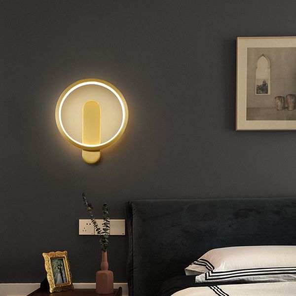 

wall lamp all copper living room bedside modern minimalist nordic creative led