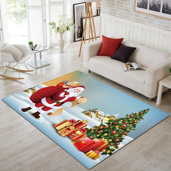 

carpets carpet living room bedroom decoration 3d christmas kids hallway floor children rugs home flannel bedside mat