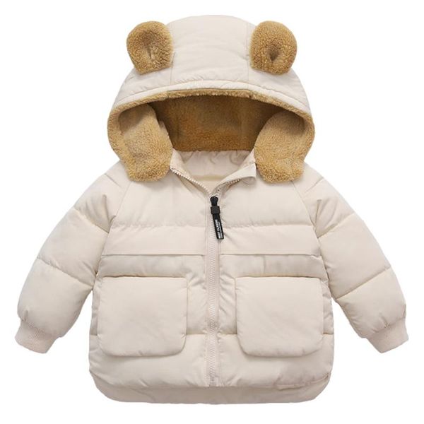 

down coat girls winter puffer jackets hooded slim outerwear thicken snowsuit windproof clothes for boys warm solid, Blue;gray