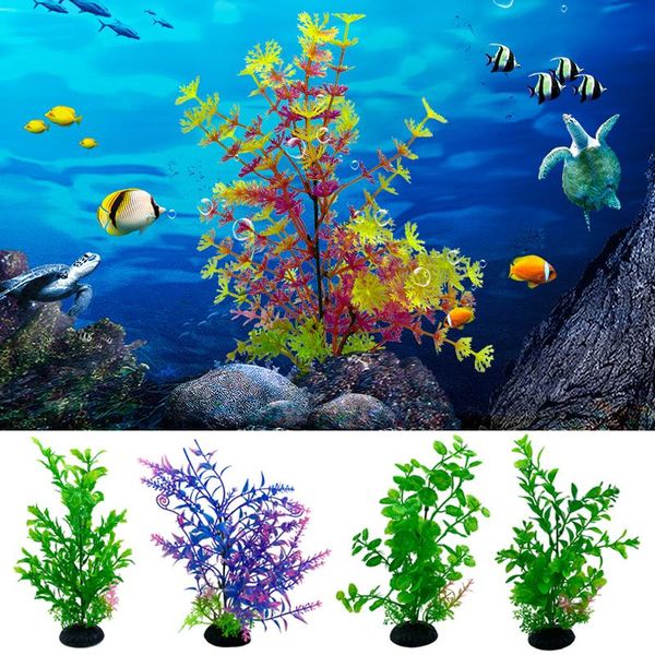 

artificial plants plastic water ornament grass decoration aquarium fish tank home decorations