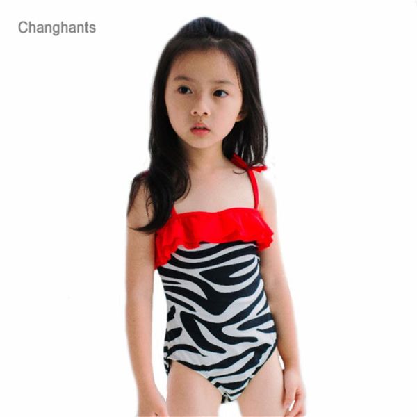 

girls one piece swimsuit 2-7 y children sling swimwear kids bathing suit swimming pool baby sandy beachwear one-piece suits