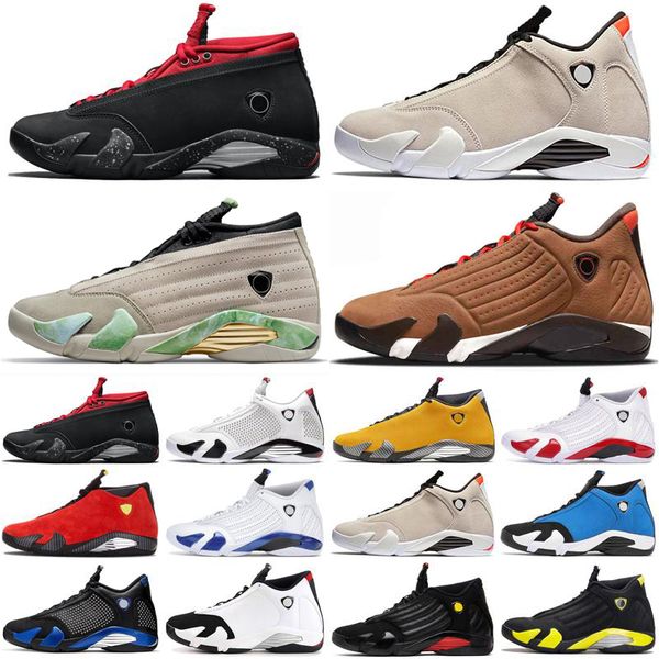

14 outdoor shoes jumpman 14s winterized gym red turbo hyper royal black toe doernbecher multi-color candy cane desert sand mens sports sneak