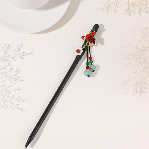 

hair clips & barrettes wooden hairpin tassel women's hanfu accessories costume, Golden;silver