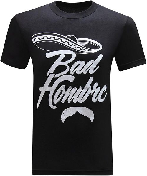 

men's t-shirts fashion t shirt bad hombre funny short sleeve punk, White;black