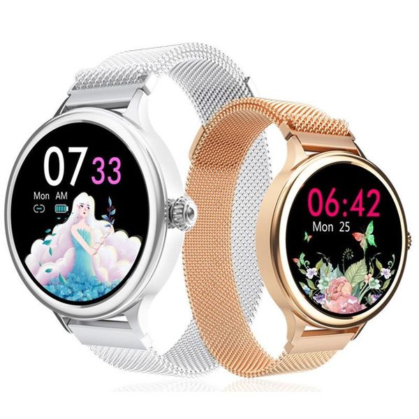 

women smart watch full touch smartwatch bp ppg heart rate fitness bracelet fashion female lady wristwatch vs kw10 ny12 watches