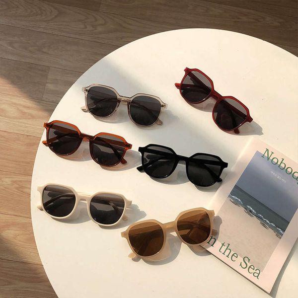 

style tan sunglasses for women and korean chaowang red men, White;black